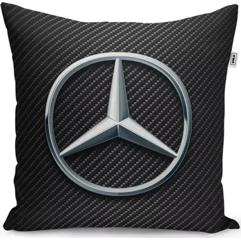 Polštář Sablio Polštář Logo 4 Carbon - 40x40 cm