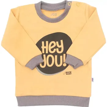 Pánské tričko Dojčenské tričko New Baby With Love hořčicové