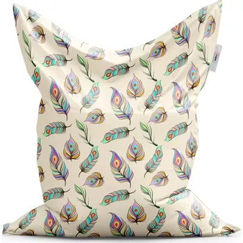 Sedací pytel Sablio Sedací vak Classic Paví peříčka - 200x140 cm