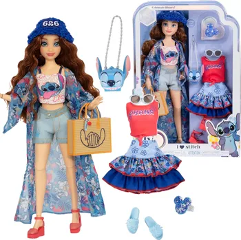 Panenka Jakks Pacific Disney ILY 4ever módní Stitch a sadou doplňků 30 cm