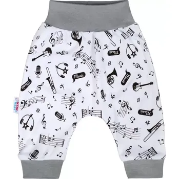 Dupačky Dojenecké bavlněné polodupačky NEW BABY Music