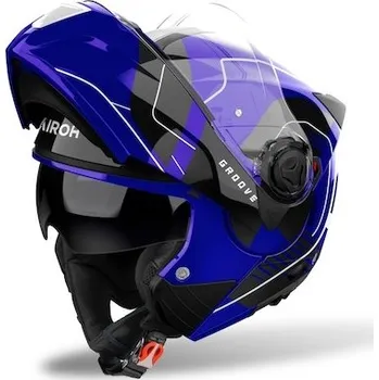 Motodoplněk přilba SPECKTRE Groove, AIROH (modrá lesklá, vel. L) 2025