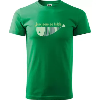 Sablio Tričko s potiskem Jen jsem se lekla - zelené S
