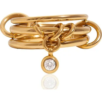 Prsten ELENYS Aria – pozlacený prsten 18K žluté zlato Velikost: 8 (EU: 57-58)