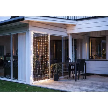 Venkovní osvětlení Venkovní světelný LED závěs výška 200 cm Star Trading Sherrie - čirý čirá