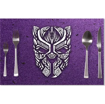 prostírání Sablio Prostírání BLACK PANTHER wakanda forever Bílý: 40x30cm