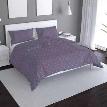 Povlečení Sablio Povlečení Bílé čtverce - 140x200 / 90x70