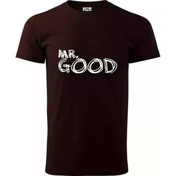 Pánská móda Mr. Good - Klasické pánské triko vyšší gramáže - L ( Kávová )