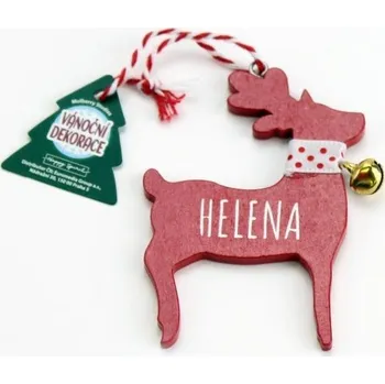 Vánoční dekorace Vánoční dekorace červený sob HELENA