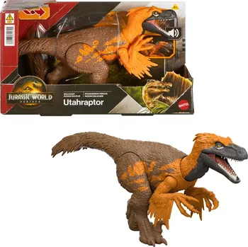 Mattel Jurassic World Rebirth Wild Roar Utahraptor JGC80
