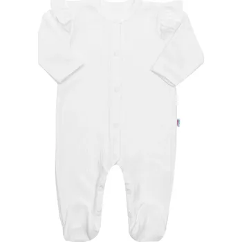 Kojenecký overall Dětský bavlněný overal New Baby Practical – bílý, dívka