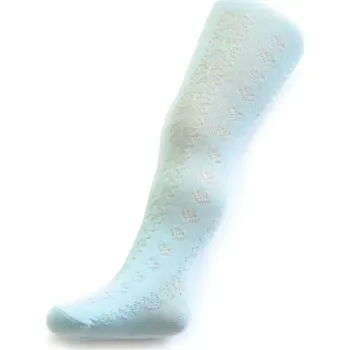 Dětské žakárové punčocháče New Baby tyrkysové 116–122