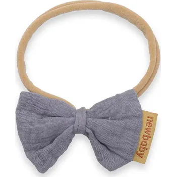 Čelenka Čelenka pro miminka z mušelínu New Baby, šedá
