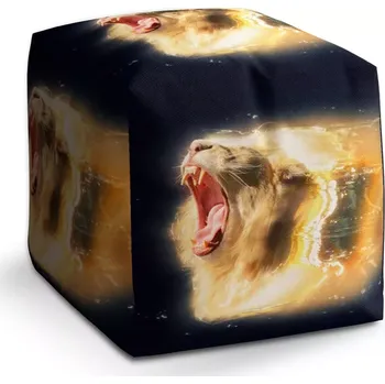 Taburet Sablio Taburet Cube Lev art: 40x40x40 cm