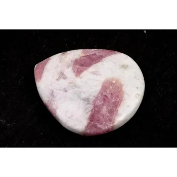 Přírodní kámen Kabošon Růžový Turmalín č.7371 (34x30x6mm)