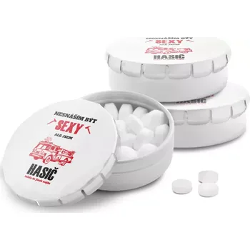 Bonbon Sablio Mentolky Nesnáším být sexy, ale jsem hasič - 3 ks