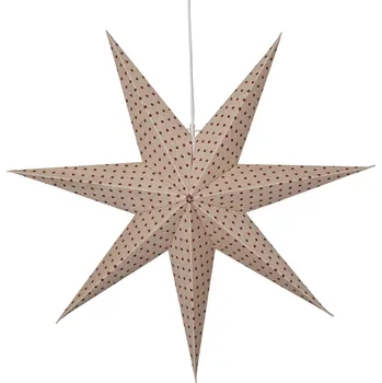 Papírová hvězda průměr 60 cm Star Trading Cotton - béžová
