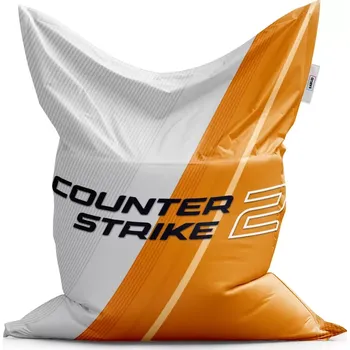 Sedací pytel Sablio Sedací vak Classic Counter Strike 2 Oranžová - 150x100 cm