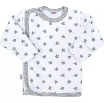 Dětská košilka New Baby Classic II šedá s hvězdičkami