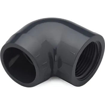 Kanalizační potrubí Koleno 90° kónické tlakové PVC-U Plimat, d110 x 4˝, lepení x vnitřní závit