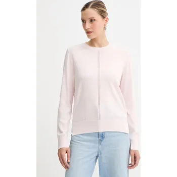 Dámský svetr Svetr s příměsí vlny BOSS Orange C_Finguine 50548927 růžová 30X, vel. M