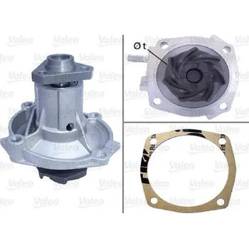 Chladič motoru Vodní čerpadlo, chlazení motoru VALEO 506148