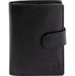 Černá kožená peněženka Nordee na výšku N4L