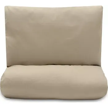 Příslušenství pro dětskou postel a kolébku Bavlněná sada do postýlky s výplní 90 × 120 cm béžová