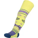 Bavlněné punčocháče New Baby s protiskluzem žluté