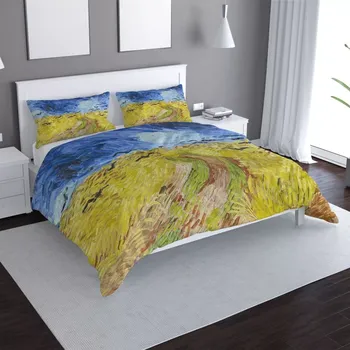 Povlečení Sablio Povlečení Pšeničné pole s vránami - Vincent van Gogh - 140x200 / 90x70