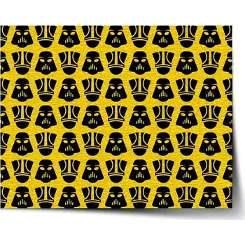 Plakát Sablio Plakát Star Wars Stormtroopeři Pattern na žluté - 90x60 cm