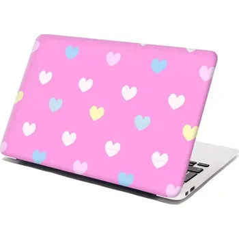 samolepka Sablio Samolepka na notebook Srdce na růžové - 29x20 cm