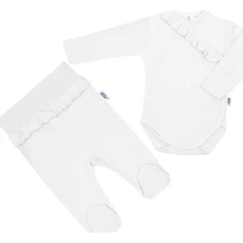 Kojenecká souprava 2dílná kojenecká souprava New Baby Stripes, bílá