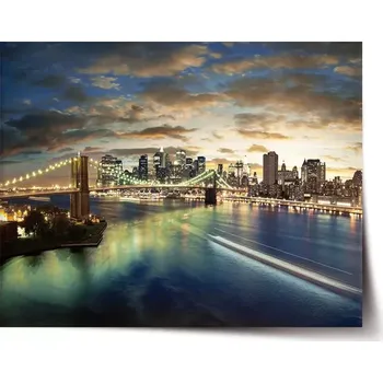 Plakát Sablio Plakát Brooklynský most - 60x40 cm