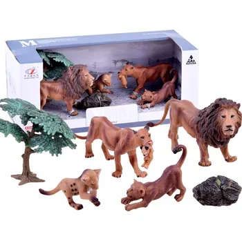 Figurka Figurky Safari Jokomisiada ZA299 Lví rodina sada 6 ks