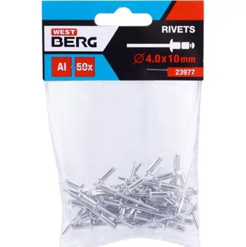 Nýt Nýty trhací WESTBERG ALU 4.0x10mm 50ks 23977
