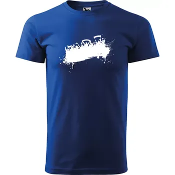 Sablio Tričko s potiskem Fanoušci - modré 5XL