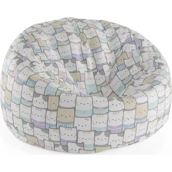 Sedací pytel Sablio Sedací vak Cocoon Barevná koťátka - 75 x 45 x 35 cm
