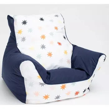 Dětské křeslo s kuličkovou výplní New Baby modré