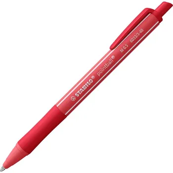 Kuličkové pero STABILO pointball colorful - červená náplň 595209