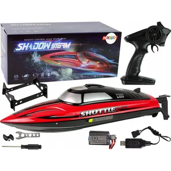 RC model auta RC Motorový člun 2,4G Červený 20-25 km/h