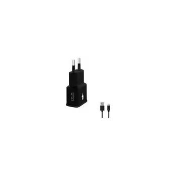 WG - Síťová nabíječka 1x USB-A, Quick Charge 3.0, 5V-9V-12V + kabel USB-A na Micro USB, black