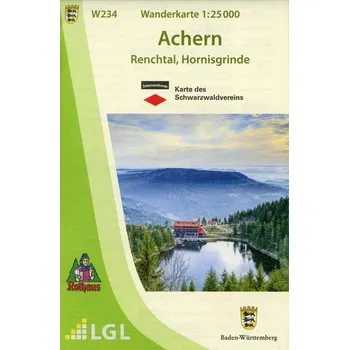 Cestování W234 Wanderkarte 1:25 000 Achern