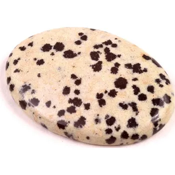 Přírodní kámen Kabošon Dalmatin Jaspis č.7415 (35x25x5mm)