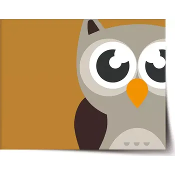 Plakát Sablio Plakát Kreslená sova - 120x80 cm