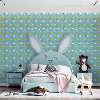 Tapeta Sablio Tapeta Hvězdy a měsíce - 125x75 cm