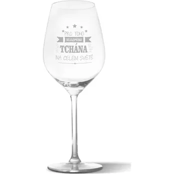 Víno Sablio Sklenička na víno Pro toho nejlepšího tchána na celém světě: 49 cl