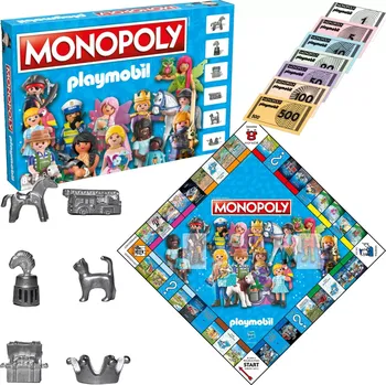 Desková hra Monopoly Playmobil rodinná společenská hra (česká lokalizace)