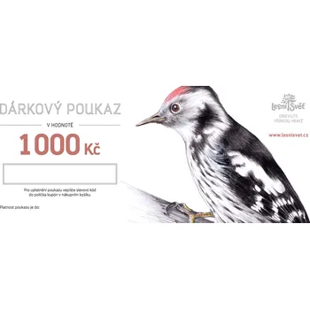 Dárkový potravinový koš Lesní svět Dárkový poukaz 1 000 Kč
