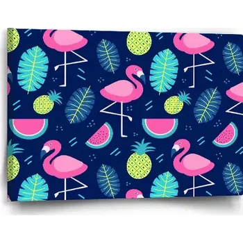 Obraz Sablio Obraz Růžoví plameňáci - 60x40 cm